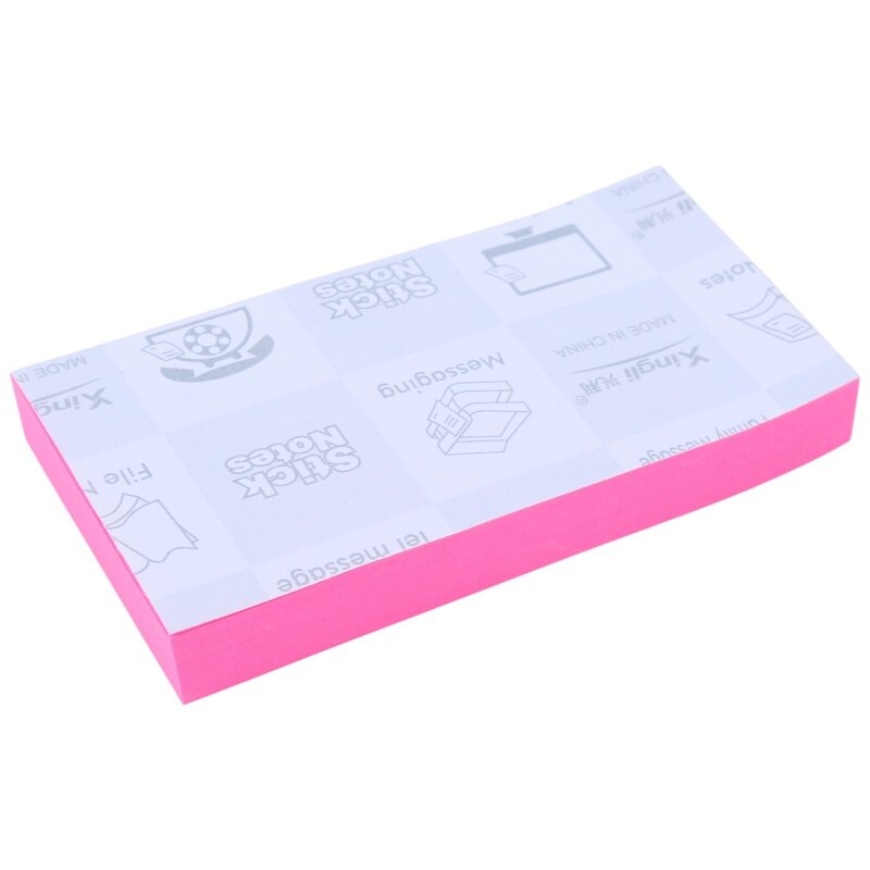 کاغذ یادداشت چسب دار طرح 2 تکه Xing Li S1-3 7.6*7.6cm بسته 100 برگی