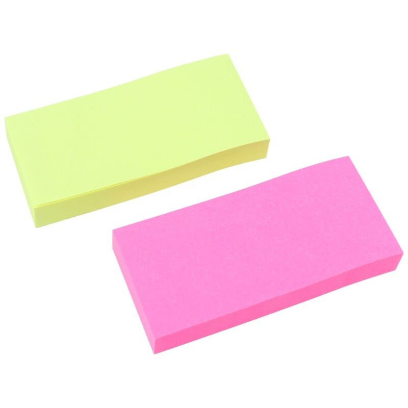 کاغذ یادداشت چسب دار طرح 2 تکه Xing Li S1-3 7.6*7.6cm بسته 100 برگی