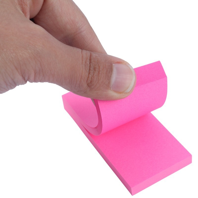 کاغذ یادداشت چسب دار طرح 2 تکه Xing Li S1-3 7.6*7.6cm بسته 100 برگی