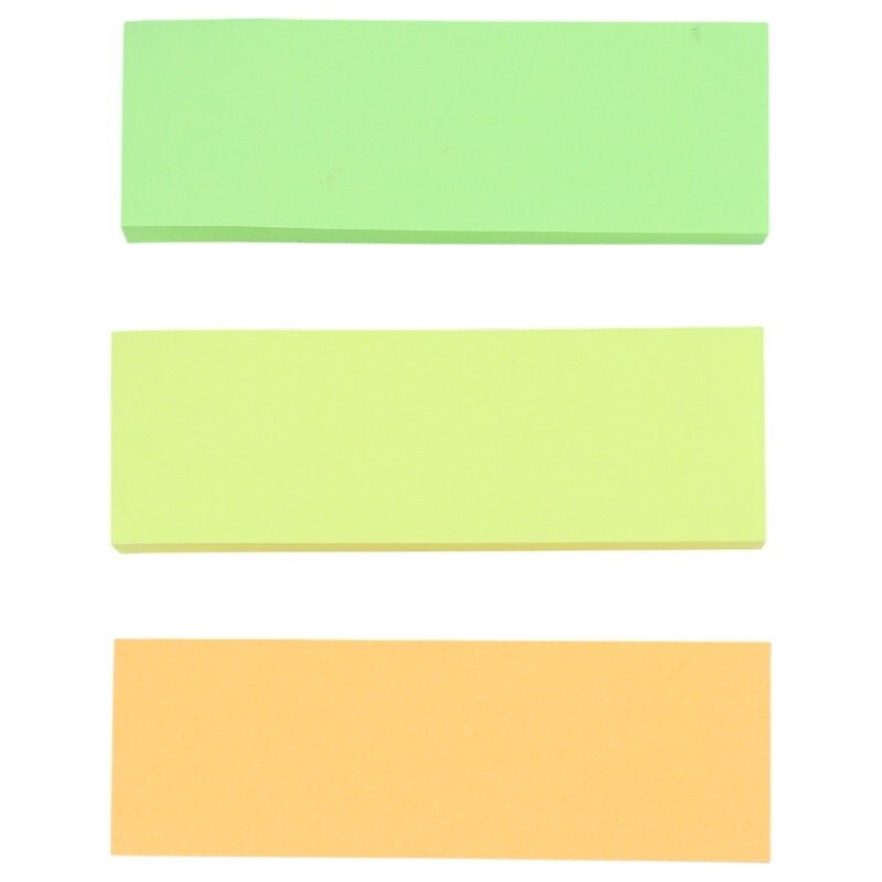 کاغذ یادداشت چسب دار طرح 3 تکه رنگی Xing Li S1-3 7.6*7.6cm بسته 100 برگی