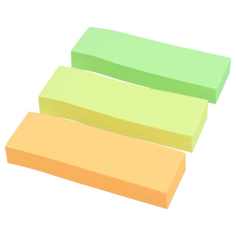 کاغذ یادداشت چسب دار طرح 3 تکه رنگی Xing Li S1-3 7.6*7.6cm بسته 100 برگی