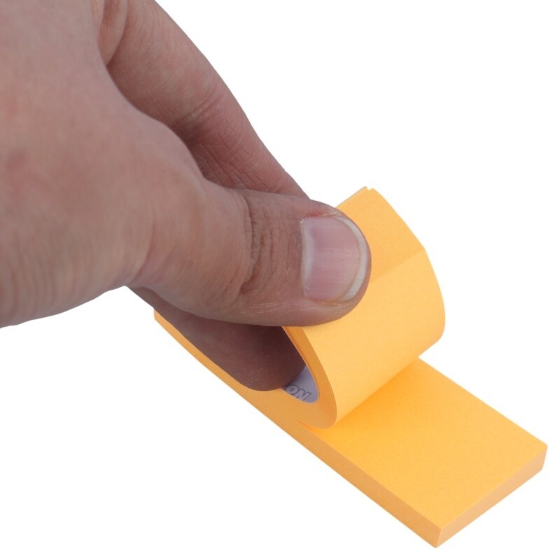 کاغذ یادداشت چسب دار طرح 3 تکه رنگی Xing Li S1-3 7.6*7.6cm بسته 100 برگی