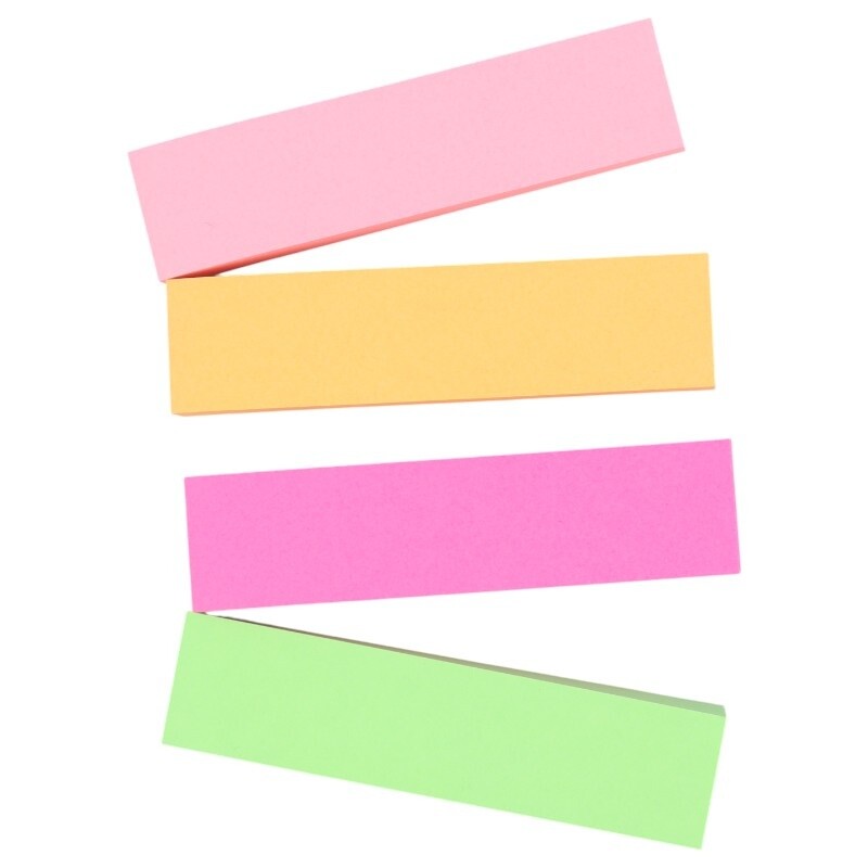 کاغذ یادداشت چسب دار طرح 4 تکه رنگی Xing Li S1-3 76*76mm بسته 100 برگی