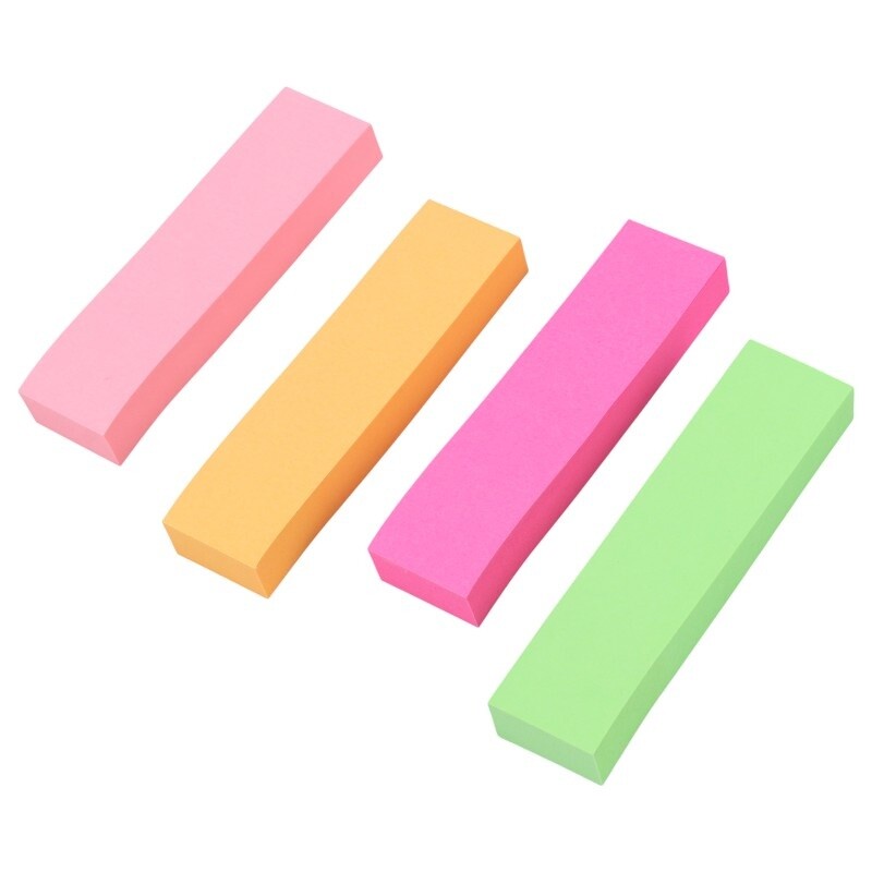 کاغذ یادداشت چسب دار طرح 4 تکه رنگی Xing Li S1-3 76*76mm بسته 100 برگی