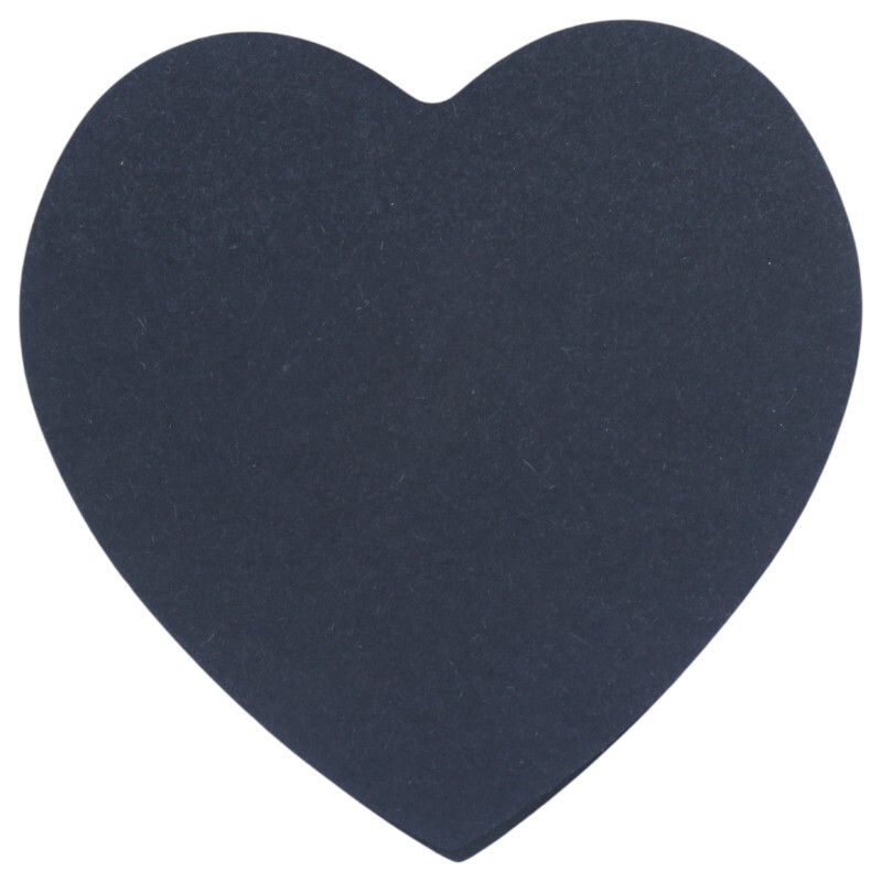 کاغذ یادداشت چسب دار 100 برگ طرح قلب مشکی سایز 7*7 سانتی متر