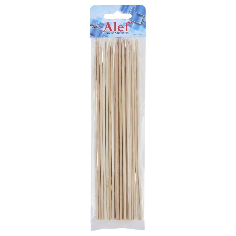 سیخ چوبی متوسط Alef بسته 20 عددی