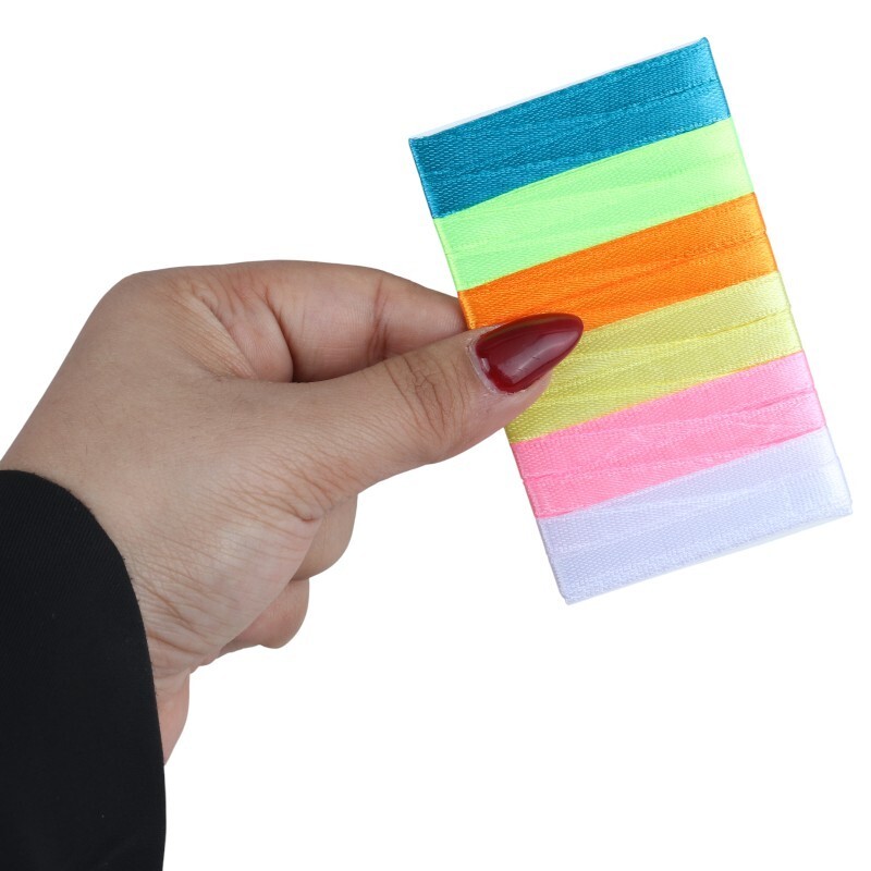 روبان ساتن 0.8 سانتی متر Alef بسته 6 عددی