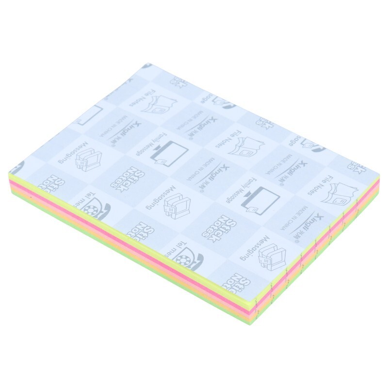 کاغذ یادداشت چسب دار رنگی Xing Li G-4 7.6*10.1cm بسته 100 برگی