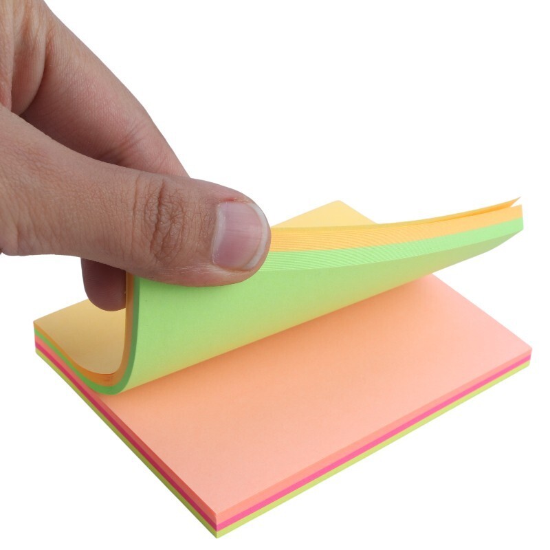 کاغذ یادداشت چسب دار رنگی Xing Li S1-4 7.6*10.1cm بسته 100 برگی