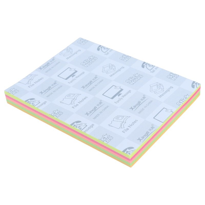 کاغذ یادداشت چسب دار رنگی Xing Li S1-4 7.6*10.1cm بسته 100 برگی