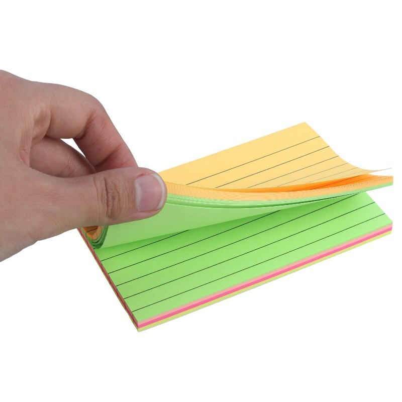 کاغذ یادداشت چسب دار رنگی Xing Li G-5 7.6*12.7cm بسته 100 برگی