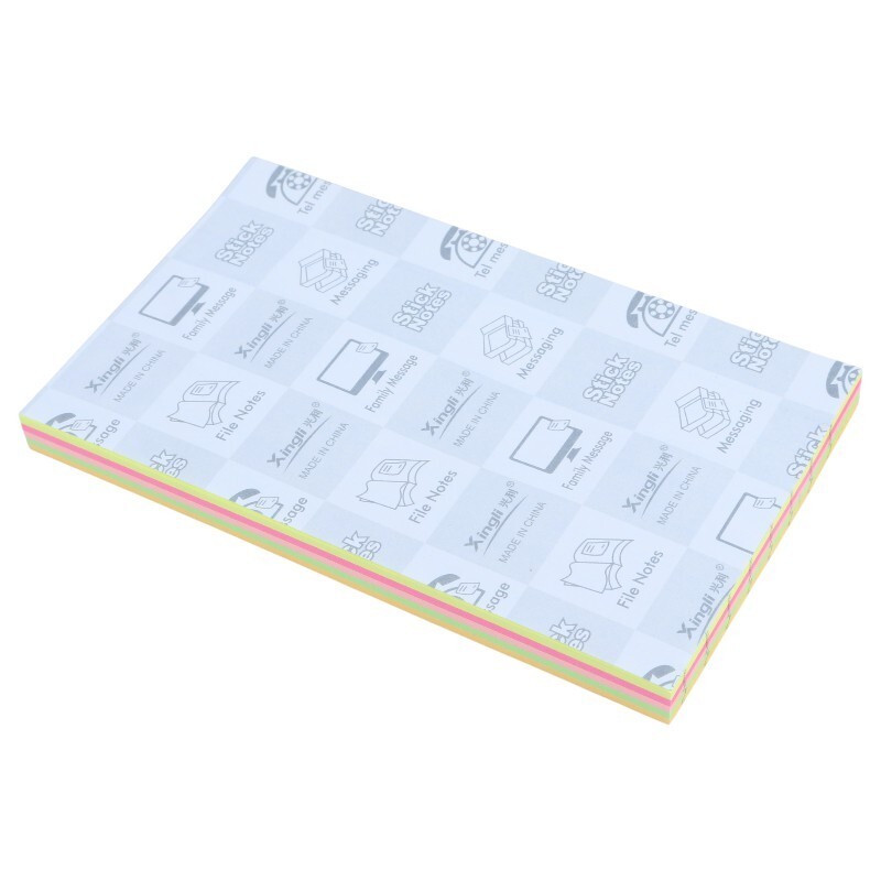 کاغذ یادداشت چسب دار رنگی Xing Li G-5 7.6*12.7cm بسته 100 برگی