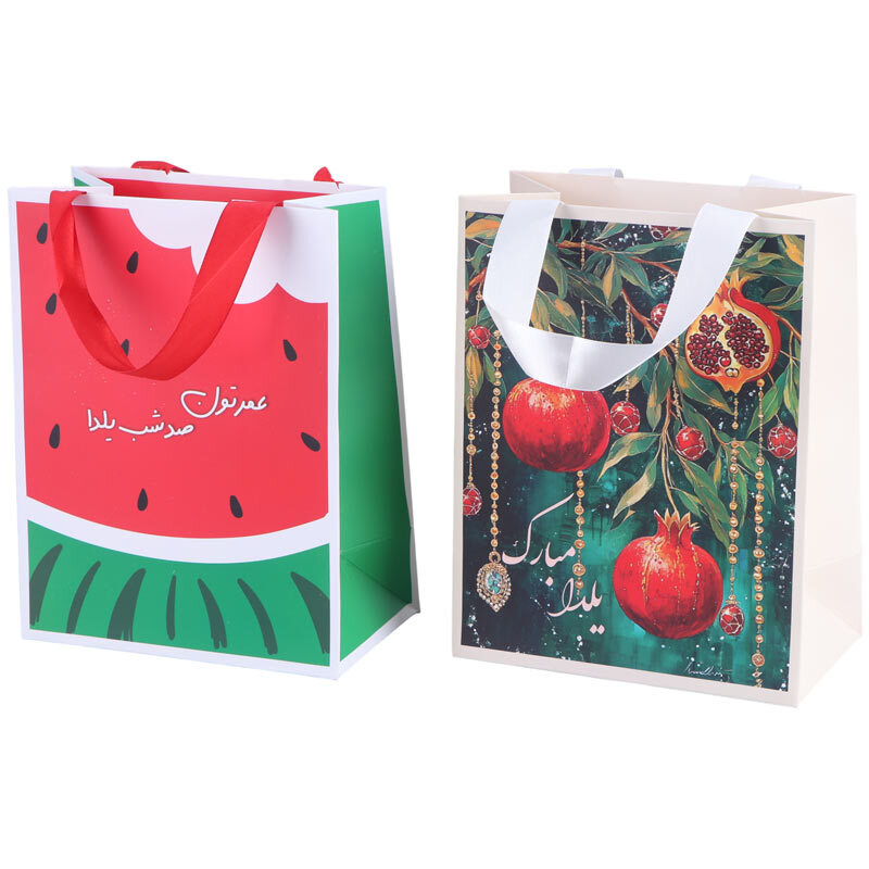 ساک دستی مقوایی طرح یلدا کد 2