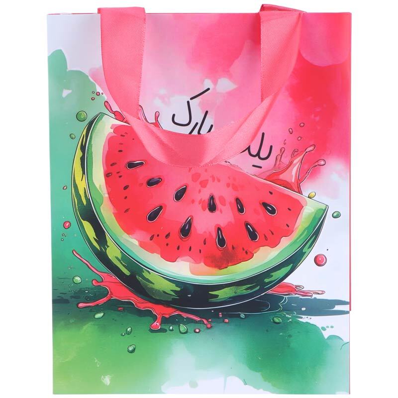 ساک دستی مقوایی طرح یلدا کد 2