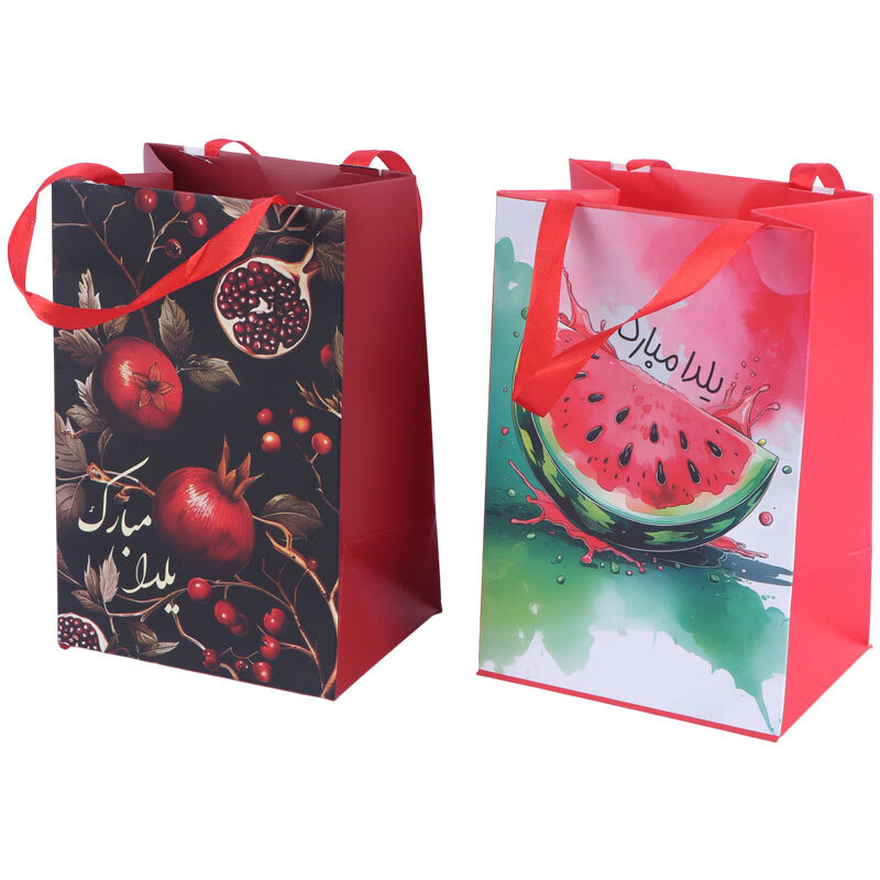 ساک دستی مقوایی طرح یلدا کد 1