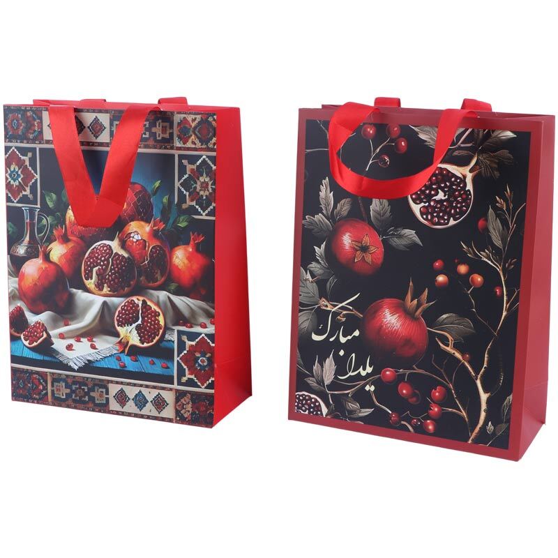 ساک دستی مقوایی طرح یلدا کد 3