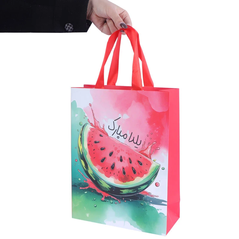 ساک دستی مقوایی طرح یلدا کد 3