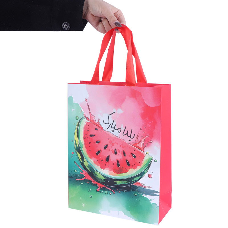 ساک دستی مقوایی طرح یلدا کد 3