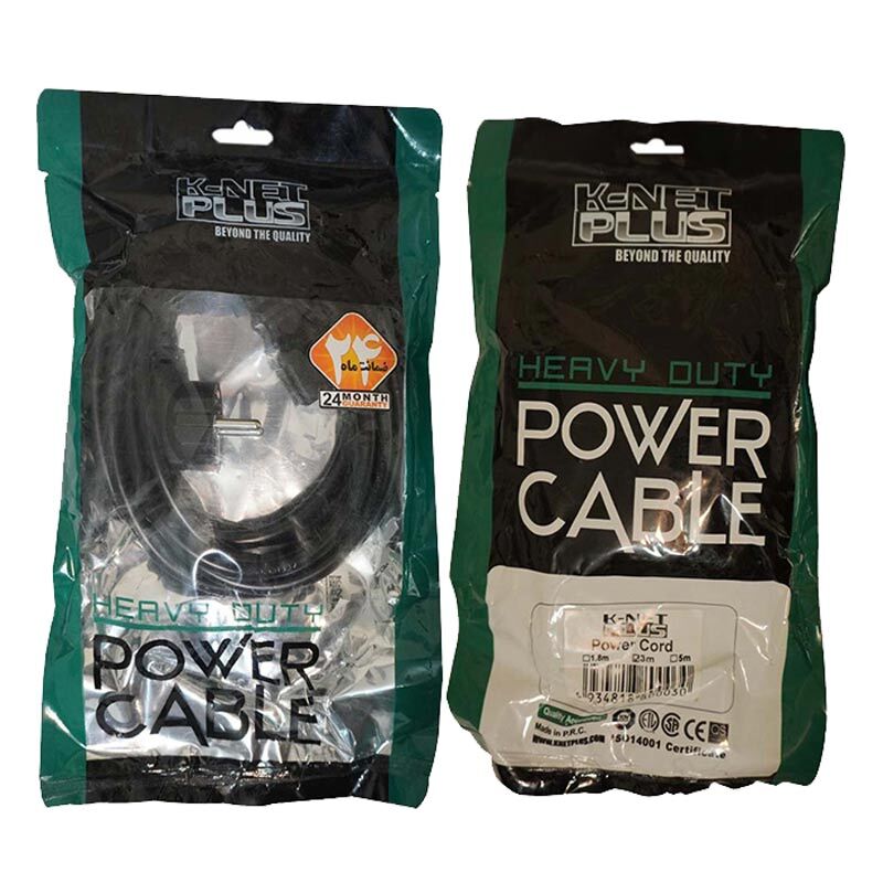 کابل برق Knet Plus KP-A87 3m PC