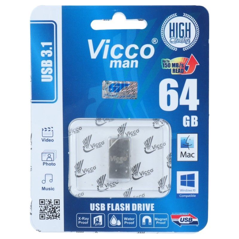 فلش 64 گیگ ویکومن ViccoMan VC375 USB3.1
