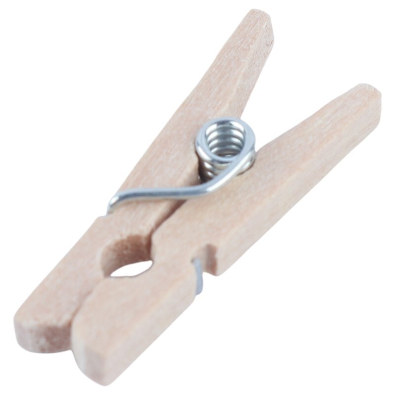 گیره چوبی ساده کوچک Alef بسته 10 عددی