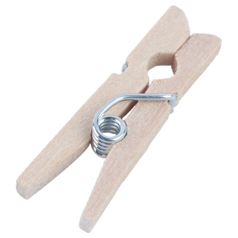 گیره چوبی ساده کوچک Alef بسته 10 عددی