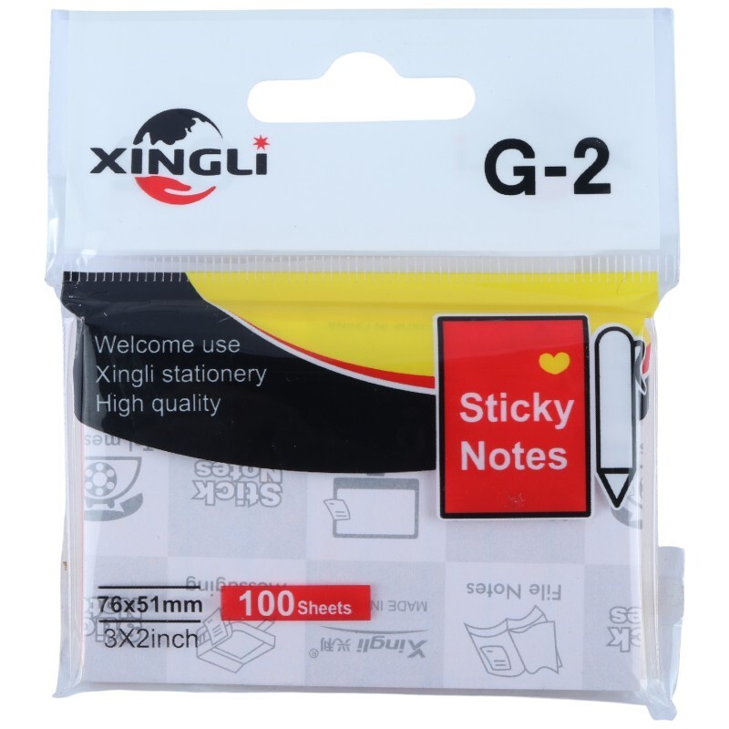 کاغذ یادداشت چسب دار رنگی Xing li G-2 7.6*5.1cm بسته 100 برگی