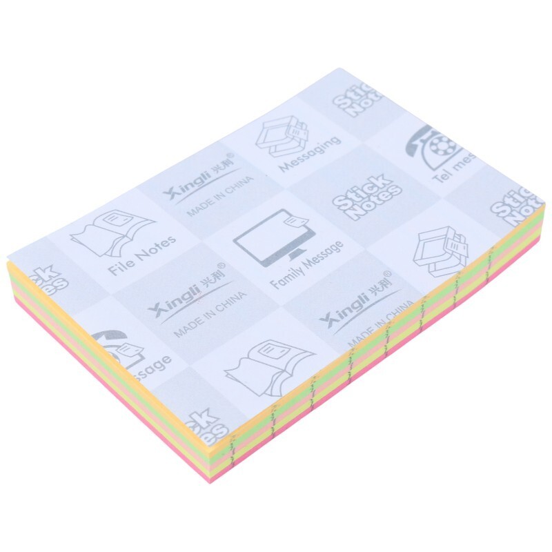 کاغذ یادداشت چسب دار رنگی Xing li G-2 7.6*5.1cm بسته 100 برگی