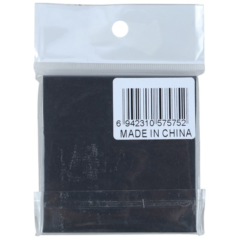 کاغذ یادداشت چسب دار 80 برگ طرح سیاه برگ سایز 7.5*7.5 سانتی متر