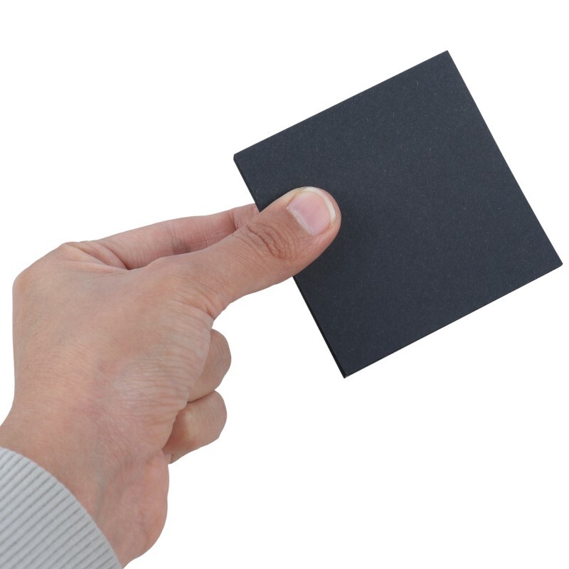 کاغذ یادداشت چسب دار 80 برگ طرح سیاه برگ سایز 7.5*7.5 سانتی متر