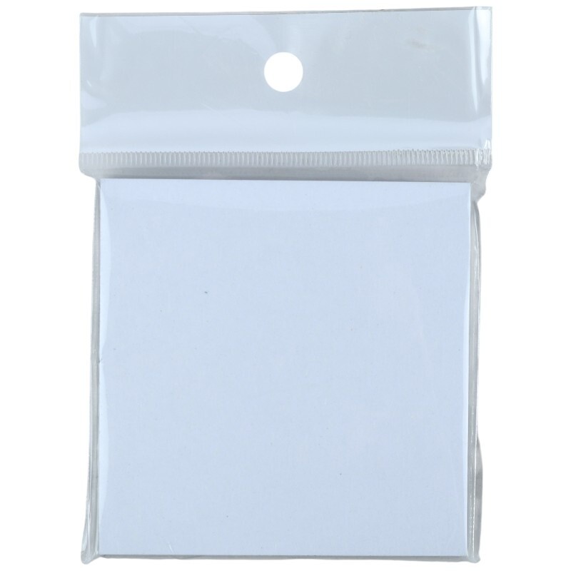 کاغذ یادداشت چسب دار 80 برگ طرح سیاه برگ سایز 7.5*7.5 سانتی متر