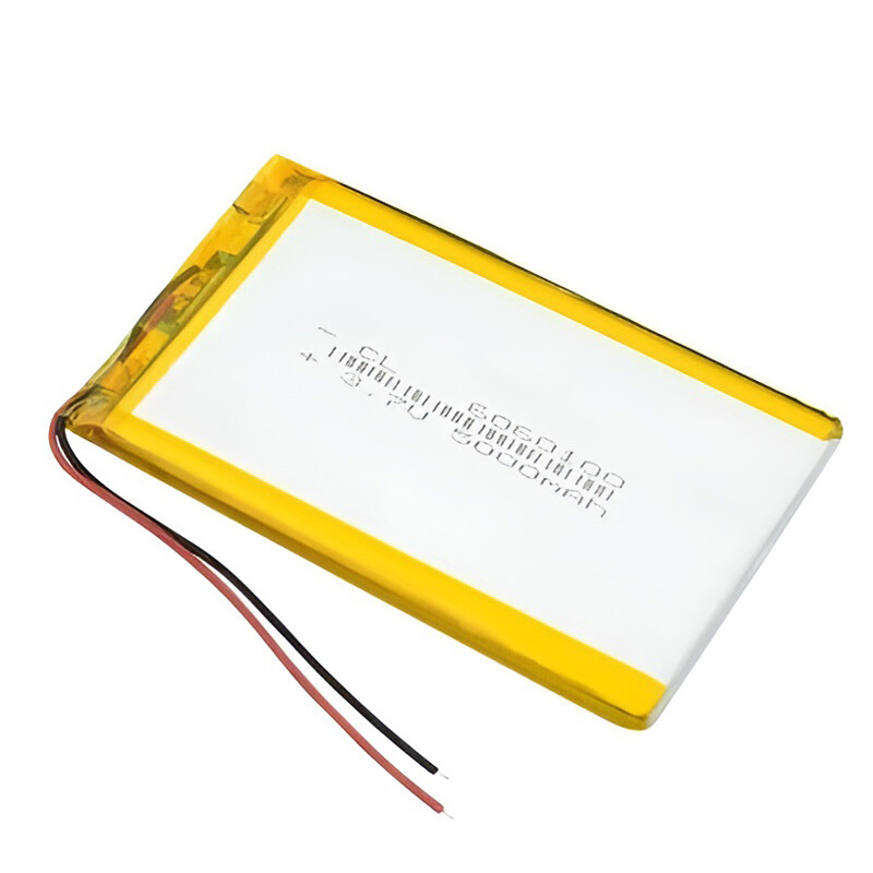 باتری لیتیومی 5000mAh 100*60*6mm 606010