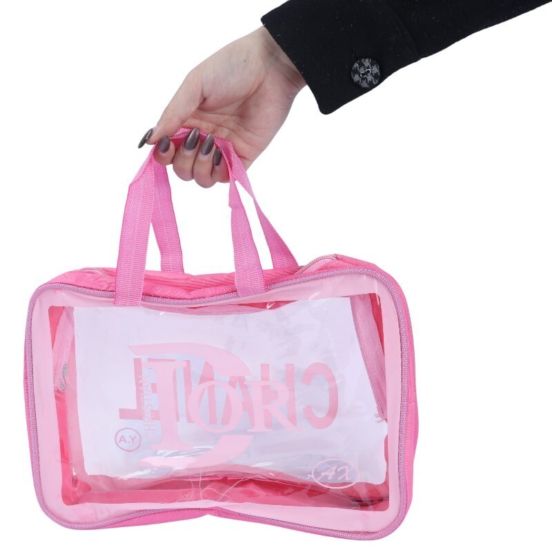 کیف لوازم آرایشی ضد آب و مسافرتی واش بگ طرح Dior & Chanel سایز بزرگ