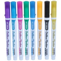 ماژیک لیزری نوک گرد Haoyue F0667-8 بسته 8 عددی