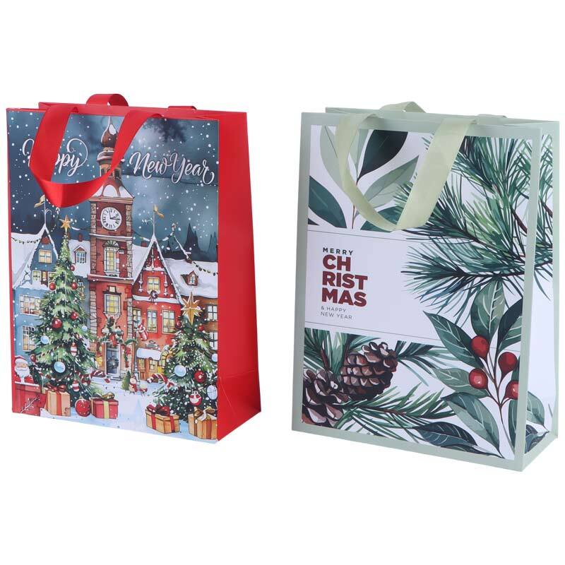 ساک دستی مقوایی طرح کریسمس 3025071