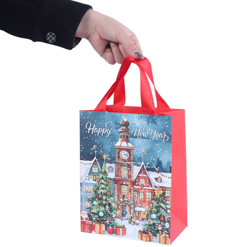 ساک دستی مقوایی طرح کریسمس 2025071