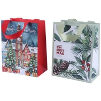 ساک دستی مقوایی طرح کریسمس 2025071