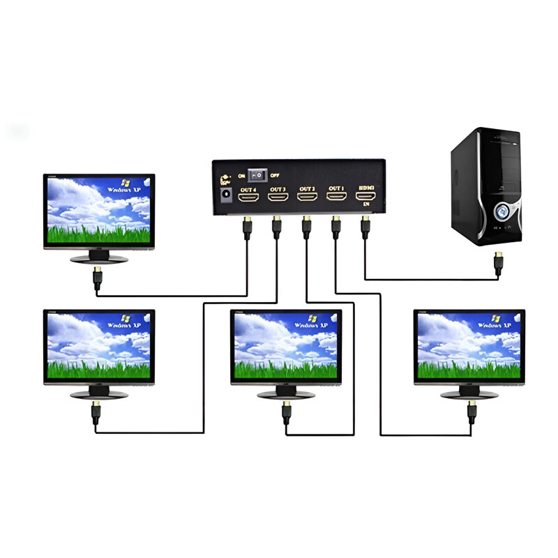 اسپلیتر 4 پورت HDMI کی نت پلاس KP-S644