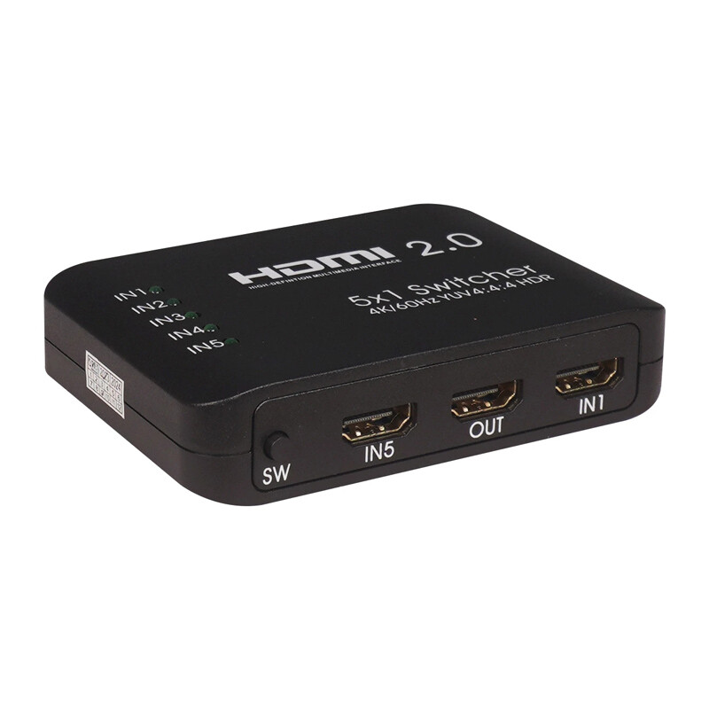 سوییچ 5 پورت HDMI کی نت پلاس KP-S725 + ریموت کنترل