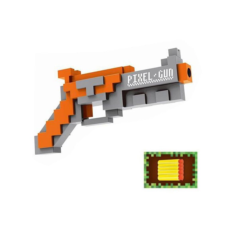 تفنگ ماینکرفت اسباب بازی پیکسل گان کد 828-1