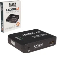 سوییچ 3 پورت HDMI کی نت پلاس KP-S723 + ریموت کنترل