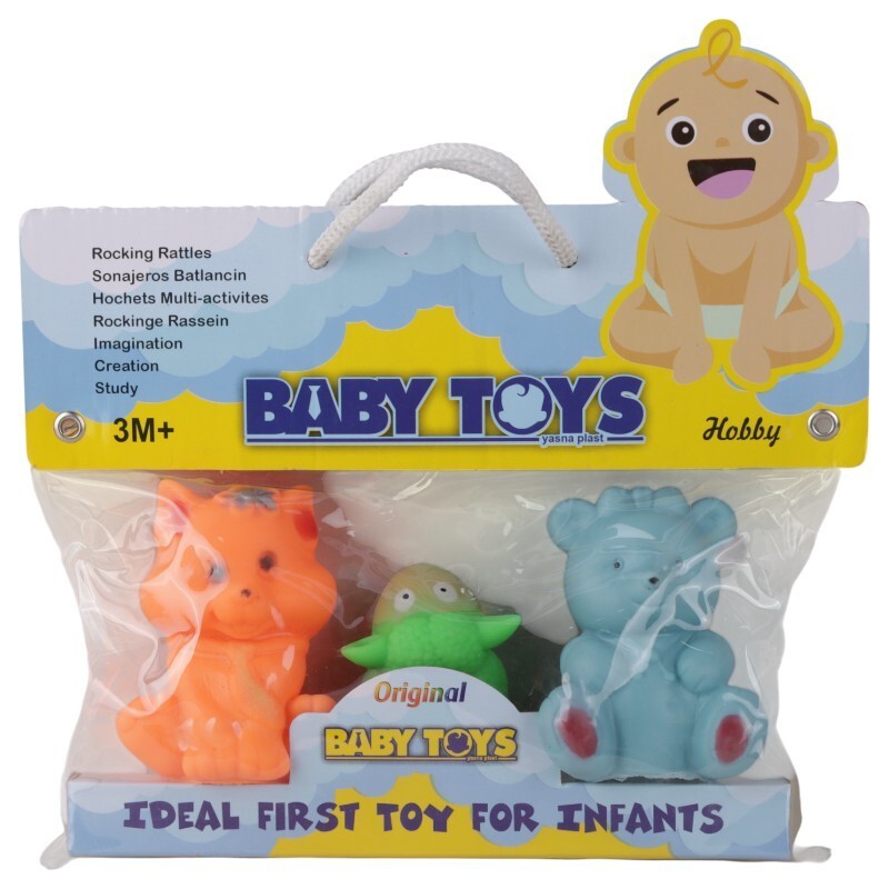 اسباب بازی پوپت بیبی تویز 0821 کد 201182 بسته 3 عددی