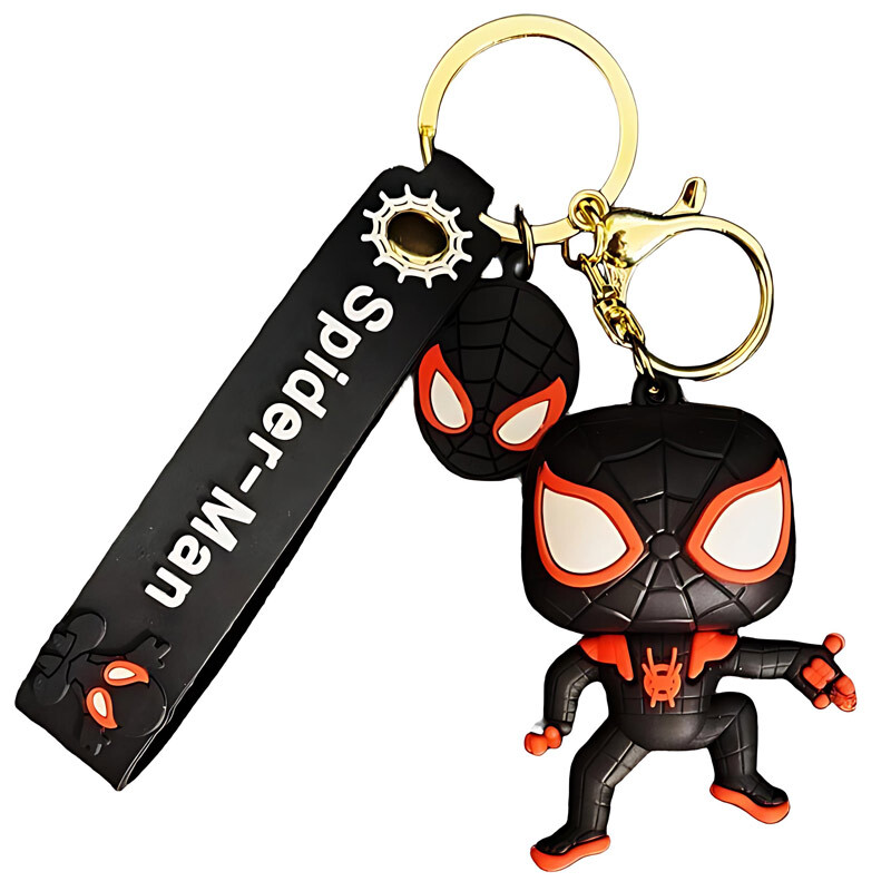 جاکلیدی سیلیکونی طرح Spider-Man بسته 6 عددی