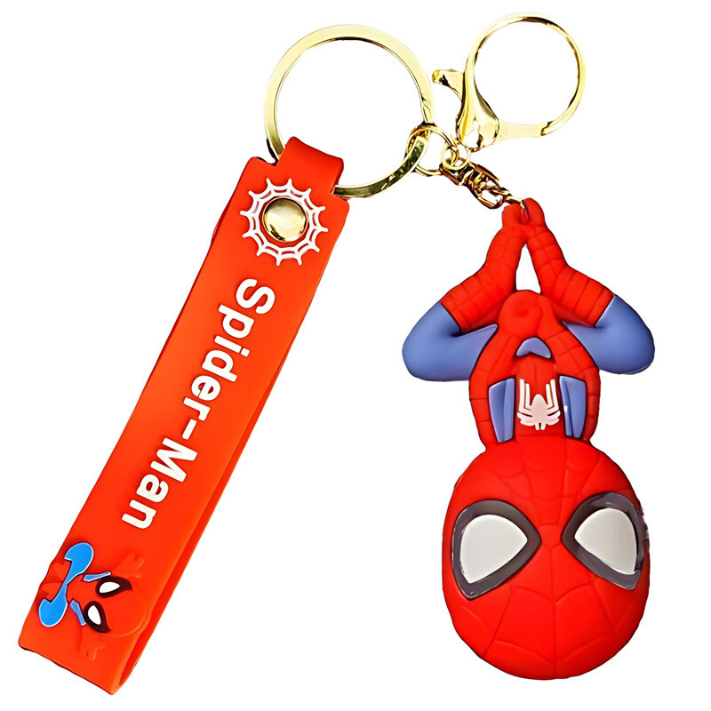 جاکلیدی سیلیکونی طرح Spider-Man بسته 6 عددی