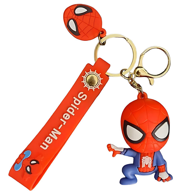 جاکلیدی سیلیکونی طرح Spider-Man بسته 6 عددی