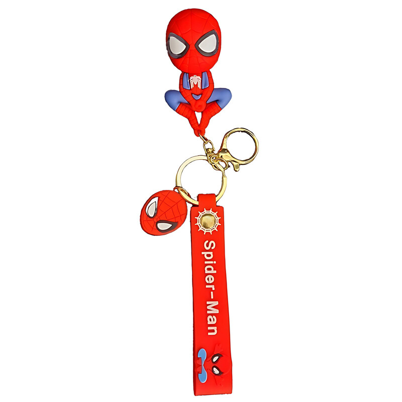 جاکلیدی سیلیکونی طرح Spider-Man بسته 6 عددی