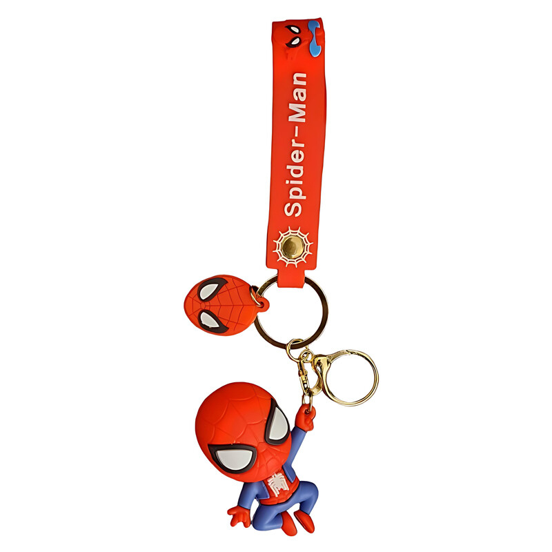 جاکلیدی سیلیکونی طرح Spider-Man بسته 6 عددی