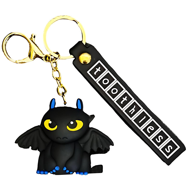 جاکلیدی سیلیکونی طرح Black Cute Anime بسته 4 عددی