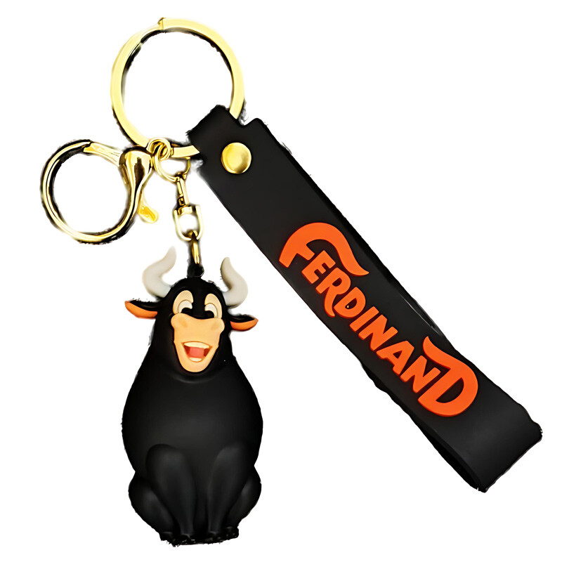 جاکلیدی سیلیکونی طرح Black Cute Anime بسته 4 عددی