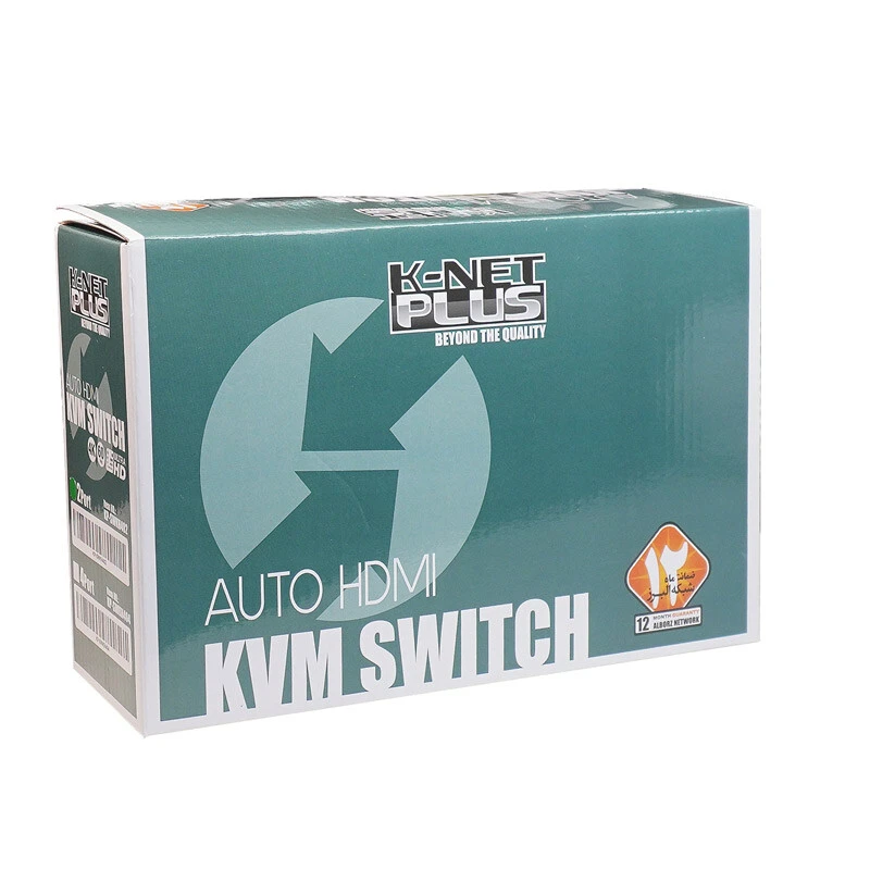 سوییچ KVM اتوماتیک چهار پورت کی نت پلاس KP-H624